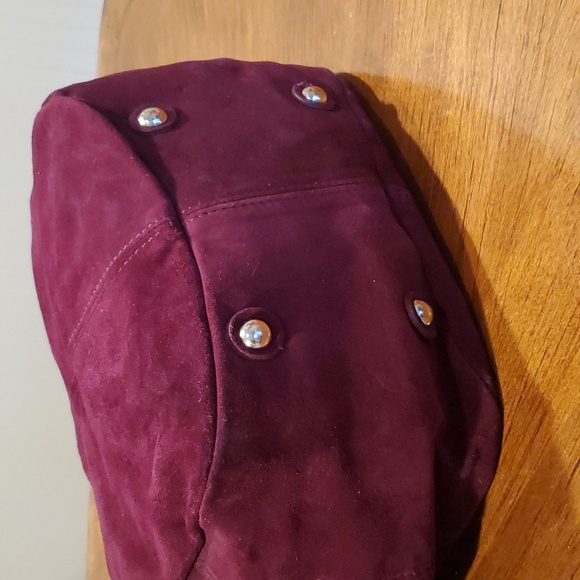 VIA Repubblica purple suede slouch bag - Picture 6 of 14